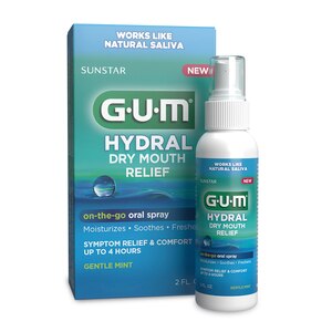 GUM Hydral Oral Spray, Dry Mouth Relief, 2 oz