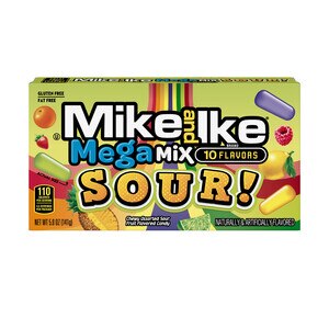 Mike and Ike Mega Mix Sour Candy, 5 OZ