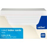 Caliber Index Cards Ruled 3X5" White, thumbnail image 1 of 1