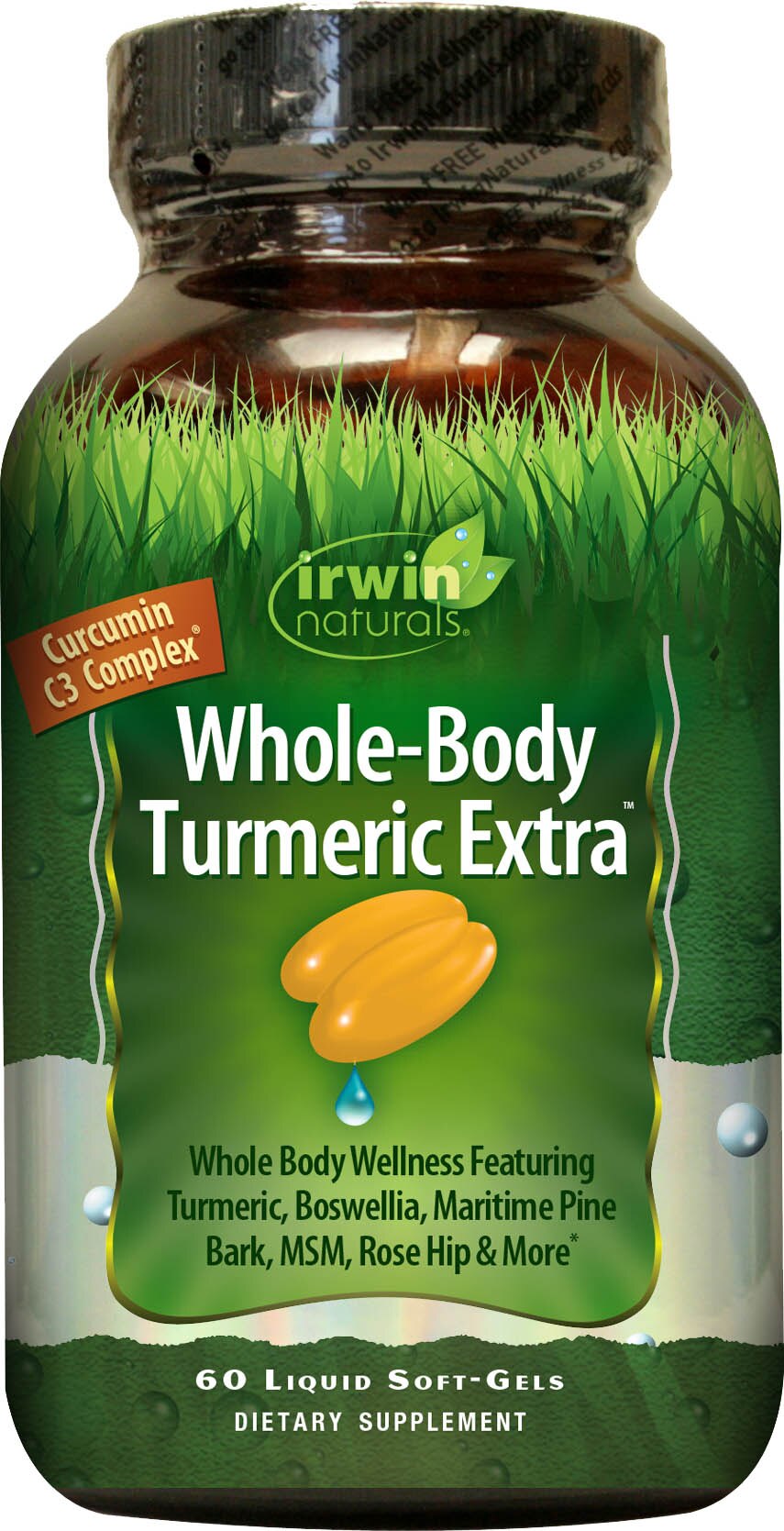 Irwin Naturals Whole-Body Turmeric Extra Liquid Softgels