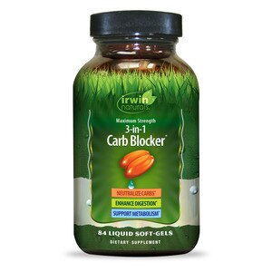 Irwin Naturals Maximum Strength 3-in-1 Carb Blocker, 84 CT