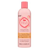 HASK Rose Oil and Peach Color Protection Shampoo, 12 OZ