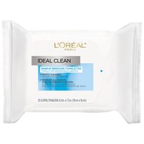 L'Oreal Paris Ideal Clean Makeup Removing Facial Towelettes, 25CT