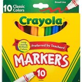 Crayola Broad Line Markers Classic Colors, thumbnail image 1 of 1