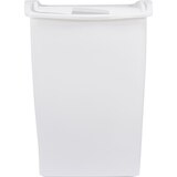 Rubbermaid Dual Action Wastbasket, White, thumbnail image 1 of 2