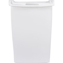 Rubbermaid Dual Action Wastbasket, White