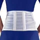 FLA Cool-Lightweight 7" Lumbar Sacral Support, White SM, thumbnail image 1 of 1