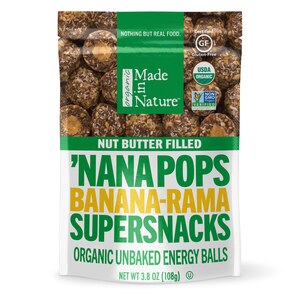 Made In Nature Organic 'Nana Pops, Unbaked Energy Balls, 3.8 OZ