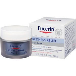 Eucerin Sensitive Skin Redness Relief Soothing Night Creme, 1.7 OZ