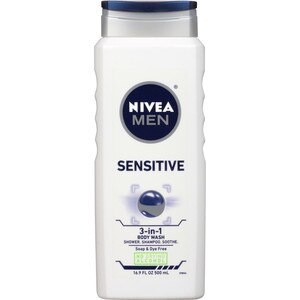 Nivea Men Body Wash Senstitive w/Bamboo Extract Soothes Skin