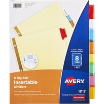 Avery Big Tab Insert Dividers 