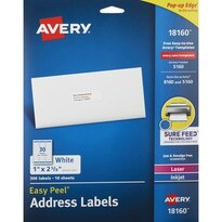 Avery White Mailing Labels 1 X 2-5/8-Inch