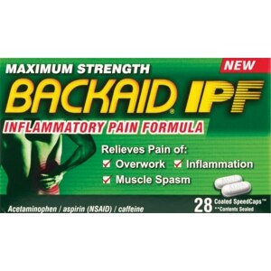 Backaid IPF Maximum Strength, Inflammatory Pain Formula, 28 Count