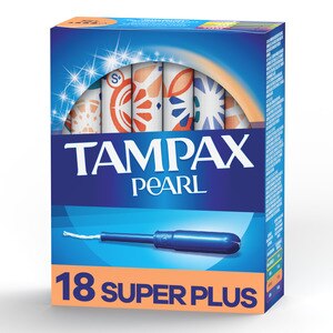 TAMPAX Pearl Tampons Super Plus Plastic Unscented