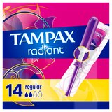 Tampax Radiant Tampons Regular Absorbency, Unscented, thumbnail image 1 of 1