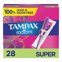 Tampax Radiant Tampons, Super Absorbency