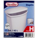 Sterilite StepOn Garbage Can, 11 Gallons, thumbnail image 2 of 2