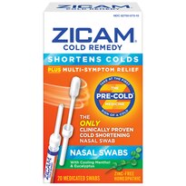 Homeopathic Zicam Cold Remedy Nasal Swabs, 20 CT