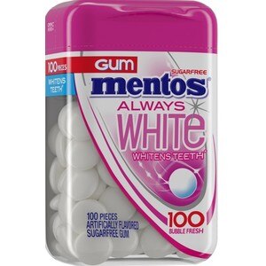 Mentos Gum Always White Bubble Frh