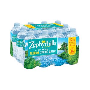 Zephyrhills Drinking Water SPRING 12-Pack of 12oz Bottles