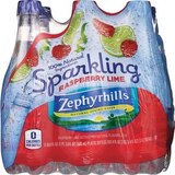 Zephyrhills Sparkling Natural Spring Water Plastic Bottle Raspberry Lime, thumbnail image 1 of 1