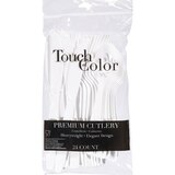 Touch of Color Premium Cutlery, White, thumbnail image 1 of 1