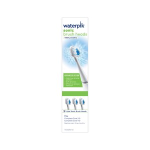 Waterpik Triple Sonic Replacement Brush Heads STRB-3WW