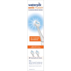 Waterpik Sonic-Fusion 2-Pack Replacement Brush Heads - White SFRB-2WW