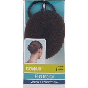 Conair Bun maker, Makes A perfect Bun, 6 Pieces