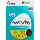 Leggs Everyday Regular Pantyhose Size B Suntan, thumbnail image 1 of 4
