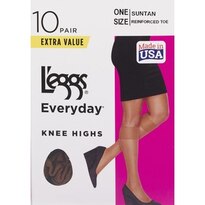 L'eggs Everyday Knee Highs One Size Reinforced Toe