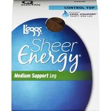 L'eggs Sheer Energy Control Top Sheer Toe Pantyhose, thumbnail image 1 of 4