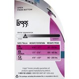 L'eggs Silken Mist Lasting Sheer Control Top, Sheer Toe Pantyhose Size B Jet Black, thumbnail image 3 of 4
