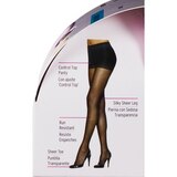 L'eggs Silken Mist Silky Sheer Nude Control Top No-Roll Waistband Pantyhose, thumbnail image 4 of 4