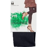 L'eggs Fashion Leggings Control Top, Size B, Opaque, Black, thumbnail image 1 of 1