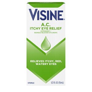 Visine A.C. Astringent/Redness Reliever Eye Drops, 0.5 