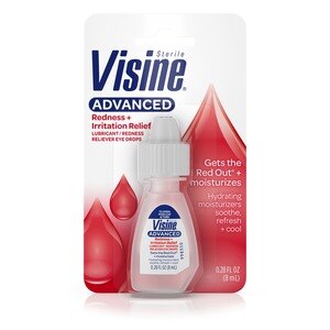 Visine Advanced Redness + Irritation Relief Eye Drops, 0.5 fl. OZ