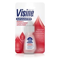 Visine Advanced Redness + Irritation Relief Eye Drops, 0.5 fl. OZ