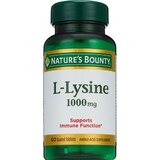 Nature's Bounty L-Lysine Tablets 1000mg, 60CT, thumbnail image 1 of 3