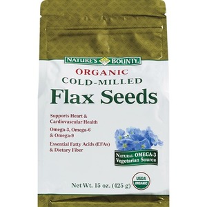 Nature's Bounty Organic Cold-Milled Flax Seeds, 15 OZ