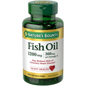 Nature's Bounty Fish Oil Softgels 1200mg