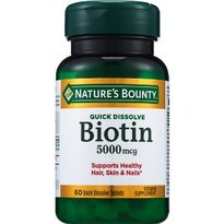 Nature's Bounty Biotin 5000mcg Quick-Dissolve Tablets