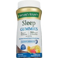 Nature's Bounty Sleep Complex 3 mg Melatonin/200 mg L-Theanine Gummies, 60CT