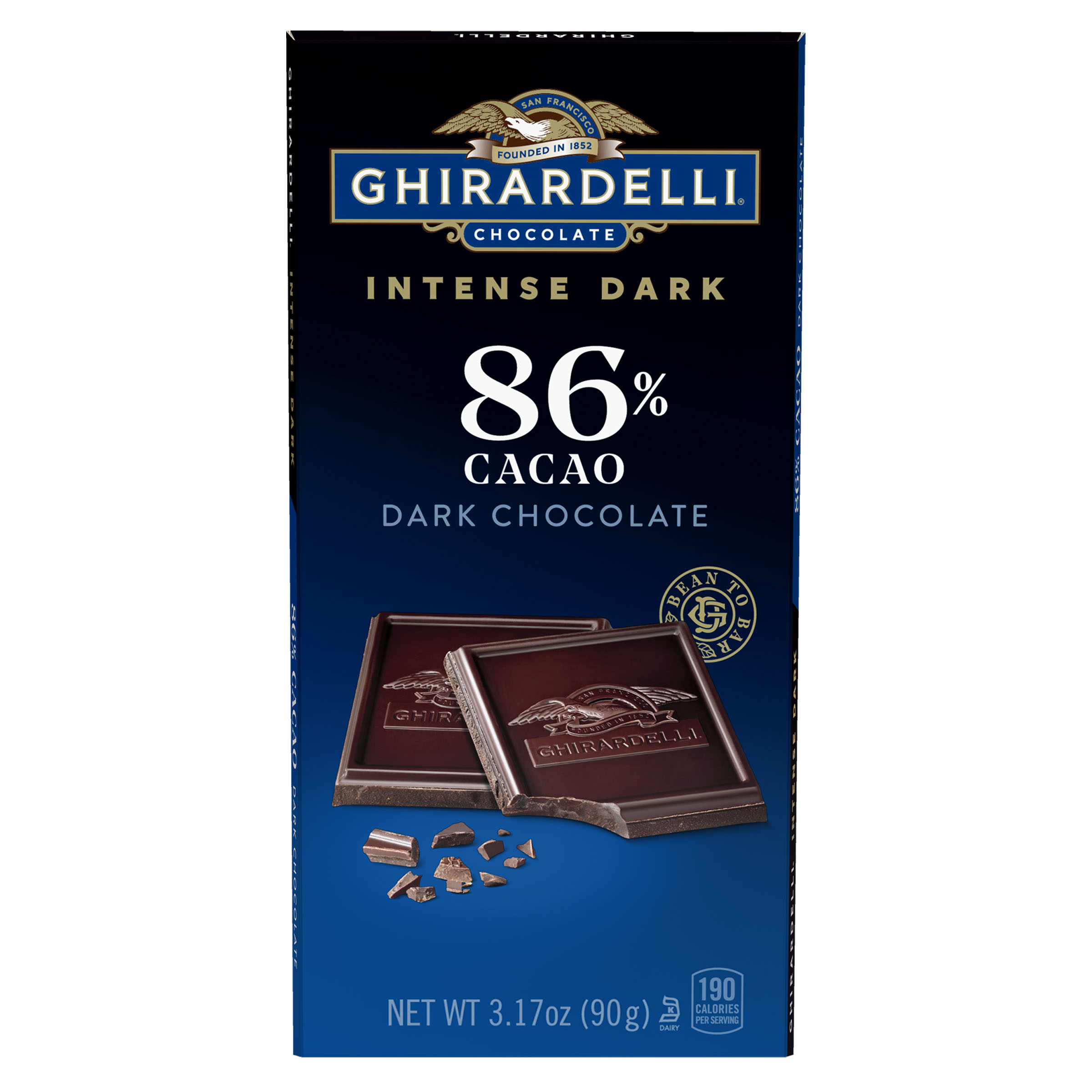 Ghirardelli All Natural Midnight Reverie Chocolates Intense Dark 86% Cacao