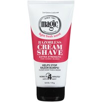 Magic Razorless Shave Cream Extra Strength LtFreshScnt(Tube)