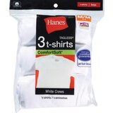 Hanes Boys Comfort Soft Tagless Crew T-Shirts, Size Medium 10-12, thumbnail image 1 of 2