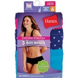 Hanes Women's Cotton Stretch Bikinis, 3CT, thumbnail image 1 of 1