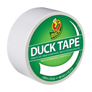 Color Duck Tape Brand Duct Tape, White, 1.88 in. x 20 yd.