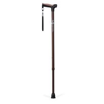 Hugo Adjustable Derby Handle Cane with Reflective Strap