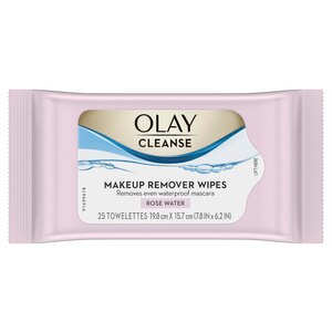 Olay Cleanse Makeup Remover Wipes, Fragrance Free, 25CT